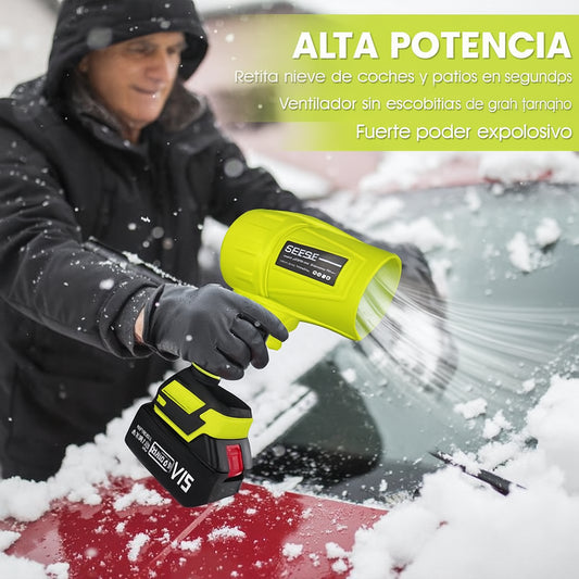 Soplador Inalámbrico Turbo 21V 🔋 con Estuche 🧰 + 2 Baterías 🔋🔋